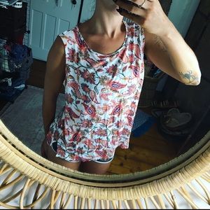 J Jill | Linen Floral Tank